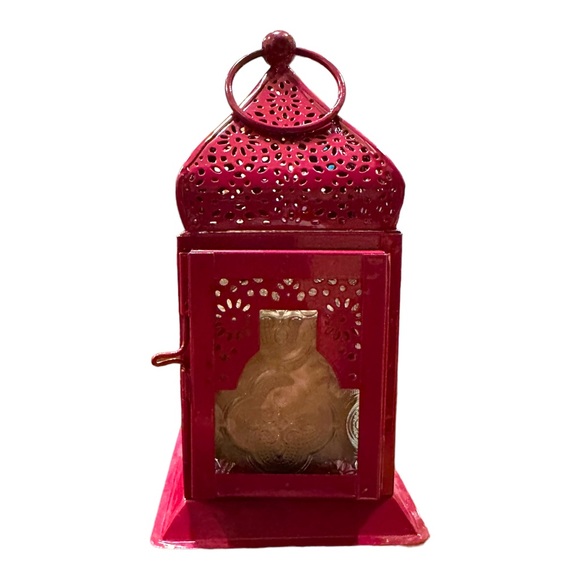 Fair Trade Maroon Moroccan Style Lantern - Picture 6 of 8